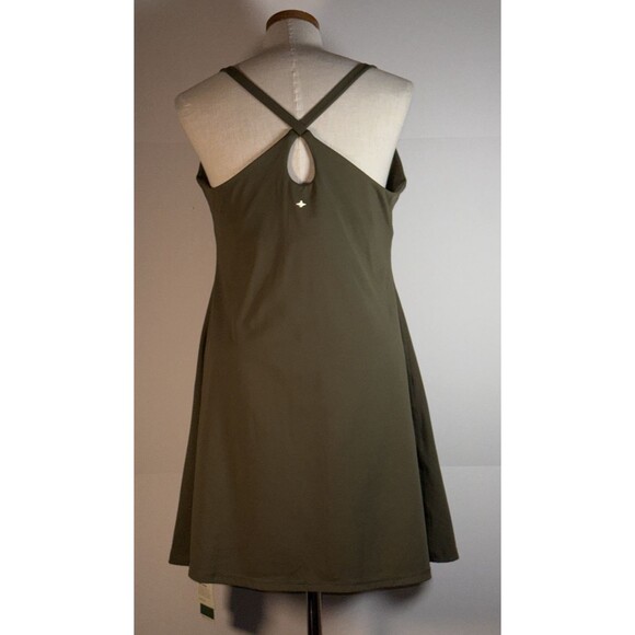 NWT HALARA Softlyzero Easy peasy Dress, Size XL Olive Green Bra Shorts - Picture 4 of 9